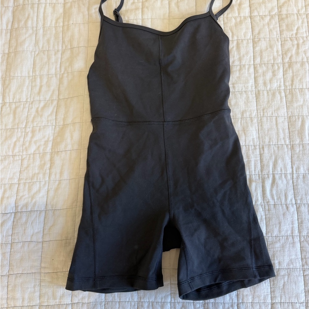 Aritzia Black Sleeveless Jumpsuit Romper